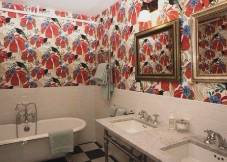 Моющиеся обои для ванной комнаты: как выбрать и поклеить в ванной моющиеся обои